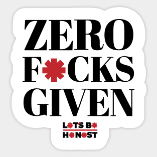 Zero F's Given Sticker